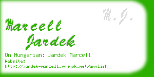 marcell jardek business card